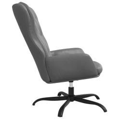 VidaXL Relaxstoel Kunstleer Antracietgrijs -Beste Fauteuil Winkel 777270b6f9b04ba6a491983d35f3ea3d