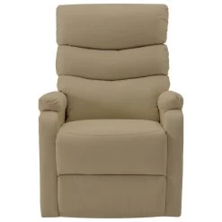 VidaXL Sta-op-stoel Kunstleer Cappuccinokleurig -Beste Fauteuil Winkel 780495aeafe7478499358527cda134ed