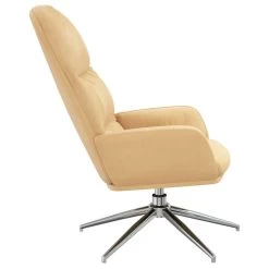 VidaXL Relaxstoel Kunstsuède Crèmewit -Beste Fauteuil Winkel 7e3508cf76e54b1bb9a28ea67440346e