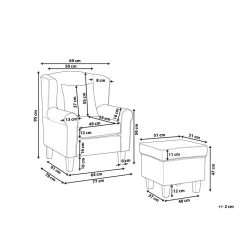Beliani Fauteuil HAMAR - Groen Katoen, Polyester -Beste Fauteuil Winkel 7f9787519c2f406183d466779bf32c2f 1