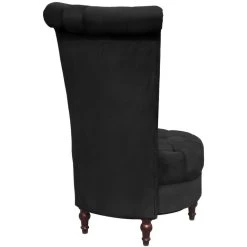 VidaXL Fauteuil Hoge Rugleuning Stof Zwart -Beste Fauteuil Winkel 80b2af2d500b4937a786abcda51b37ed