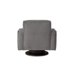 Draaifauteuil Stuttgart Met Armleuning - Ribcord - Antraciet -Beste Fauteuil Winkel 81004593 0900