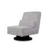 Draaifauteuil Stuttgart - Ribcord - Lichtgrijs -Beste Fauteuil Winkel 81004595