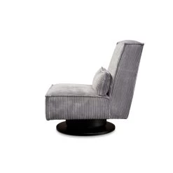 Draaifauteuil Stuttgart - Ribcord - Antraciet -Beste Fauteuil Winkel 81004596 0301
