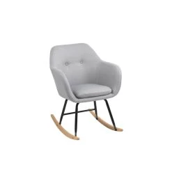 Schommelstoel Anada - Stof - Lichtgrijs -Beste Fauteuil Winkel 81006258 3