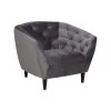 Fauteuil Thyrza - Fluweel - Donkergrijs -Beste Fauteuil Winkel 81020422