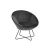 Fauteuil Forli - Fluweel - Donkergrijs -Beste Fauteuil Winkel 81025864