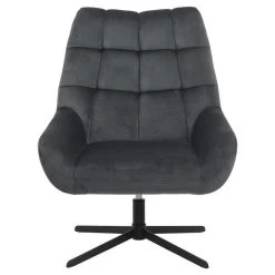 Fauteuil Devin - Stof - Donkergrijs