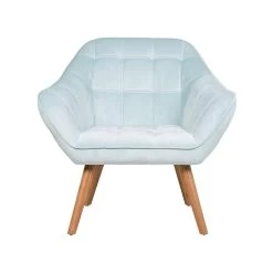 Beliani Clubfauteuil KARIS - Blauw Fluweel -Beste Fauteuil Winkel 82d81a020b554032ab9823737523699e