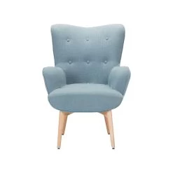 Beliani Fauteuil VEJLE - Blauw Polyester -Beste Fauteuil Winkel 8981d140360d42e09bcd16a031202326