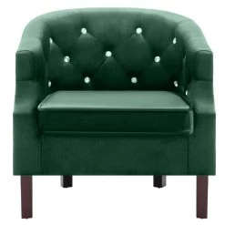 VidaXL Fauteuil Fluweel Groen -Beste Fauteuil Winkel 8b851627a4ee4b9a9f95cb21d4c2270c