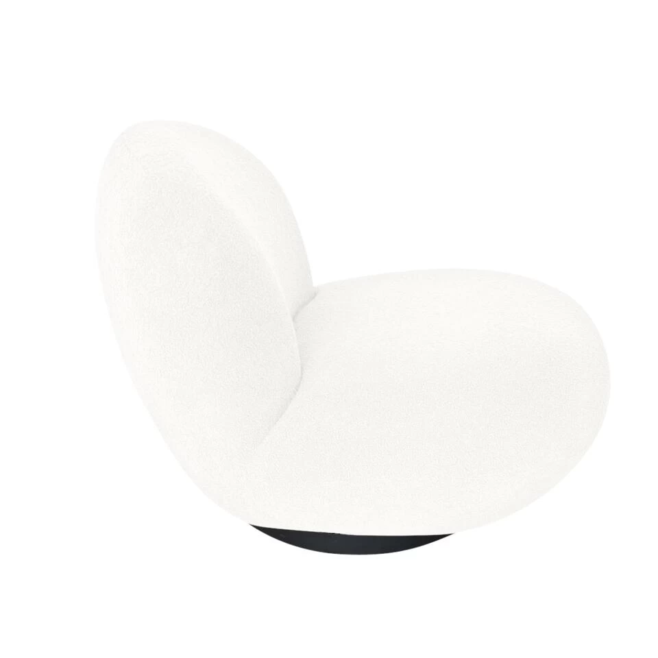 Giga Meubel Draaifauteuil Teddy Wit - Zithoogte 44cm - Fauteuil Swivel 6 Giga Meubel Draaifauteuil Teddy Wit - Zithoogte 44cm - Fauteuil Swivel - Afbeelding 4