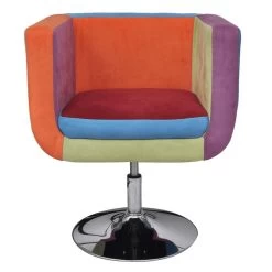 VidaXL Stoel Met Patchwork Motief Kubus Stof -Beste Fauteuil Winkel 94bc1a9970eb422bb1b5cc842589bff4