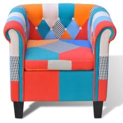 VidaXL Fauteuil Met Patchwork Stof Meerkleurig 7 VidaXL Fauteuil Met Patchwork Stof Meerkleurig -Beste Fauteuil Winkel 95409239cf174a5cab865763c44eb881