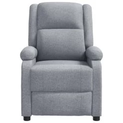 VidaXL Televisiefauteuil Stof Lichtgrijs Televisiestoel Zetel Stoel Fauteuil -Beste Fauteuil Winkel 964d15bf4ca441c48e1b3b5afaca1e3d