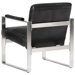 VidaXL Kuipstoel 60x73x77 Cm Echt Leer Zwart 9 VidaXL Kuipstoel 60x73x77 Cm Echt Leer Zwart -Beste Fauteuil Winkel 97e2d96a58e04c98a26e3e9dd63a907b