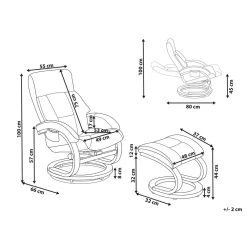 Beliani Massagestoel FORCE - Beige Kunstleer -Beste Fauteuil Winkel 9b6345c929504169a367f7b6e2f439be 1