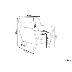 Beliani Fauteuil BODO - Grijs Fluweel 8 Beliani Fauteuil BODO - Grijs Fluweel -Beste Fauteuil Winkel aab893f2054e4cd88a2b5f571b95b985 2
