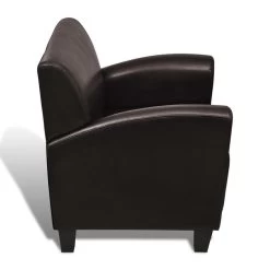VidaXL Fauteuil Kunstleer Donkerbruin -Beste Fauteuil Winkel ac42913aa4bf4943b7652689ccfff72b