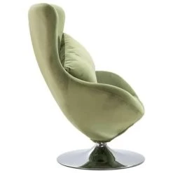 VidaXL Draaistoel Eivormig Met Kussen Fluweel Lichtgroen -Beste Fauteuil Winkel b98afa73b3144e8692d1c7f8ba3d60b4