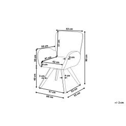 Beliani Fauteuil BJARN - Multicolor Polyester -Beste Fauteuil Winkel bd024f8971344a68b914c9cd2fe69801