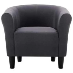 VidaXL Fauteuil Stof Zwart -Beste Fauteuil Winkel c1a0bd90a885431580c6535dcabfd85a