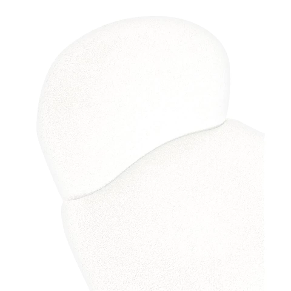 Giga Meubel Draaifauteuil Teddy Wit - Zithoogte 44cm - Fauteuil Swivel 5 Giga Meubel Draaifauteuil Teddy Wit - Zithoogte 44cm - Fauteuil Swivel - Afbeelding 3