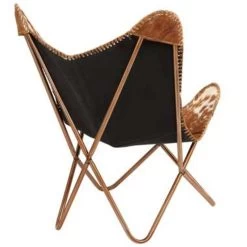 VidaXL Vlinderstoel Echt Geitenleer Bruin En Wit 9 VidaXL Vlinderstoel Echt Geitenleer Bruin En Wit -Beste Fauteuil Winkel cdd6b91b1dcb4372895fda41c22e7234