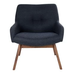 Giga Meubel Loungestoel Stof Donkergrijs/Bruin - Zithoogte 40cm -Beste Fauteuil Winkel ce801c1be1b64f3883ddbd355303138a