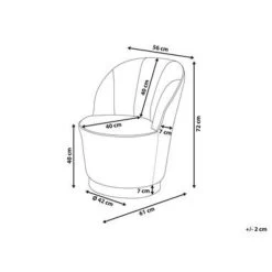 Beliani Fauteuil ALBY - Beige Fluweel 9 Beliani Fauteuil ALBY - Beige Fluweel -Beste Fauteuil Winkel cebf74c41e7a4845bfcab1027fd39c6c