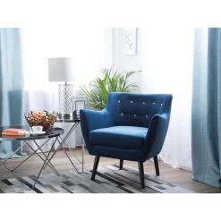 Beliani Fauteuil DRAMMEN - Blauw Fluweel 7 Beliani Fauteuil DRAMMEN - Blauw Fluweel -Beste Fauteuil Winkel d2dcf11078d7446bb21e154dacd6a446