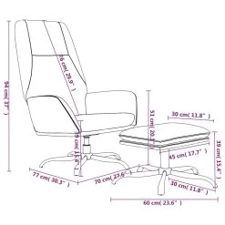 VidaXL Relaxstoel Met Voetenbank Fluweel Donkergrijs -Beste Fauteuil Winkel d40e578c71ce420bb1c4e3e5c56e5103