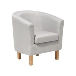 Beliani Cocktailstoel HOLDEN - Grijs Polyester -Beste Fauteuil Winkel d46958018c42477bbfb0ba606283b27d