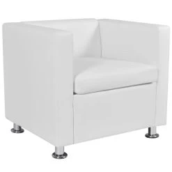 VidaXL Fauteuils Kunstleer Wit -Beste Fauteuil Winkel d48816c89d1c42658f8b25490aef1869