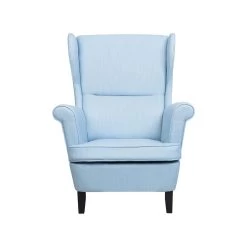 Beliani Oorfauteuil ABSON - Blauw Polyester -Beste Fauteuil Winkel d54bfbe14251420090d6573460325511