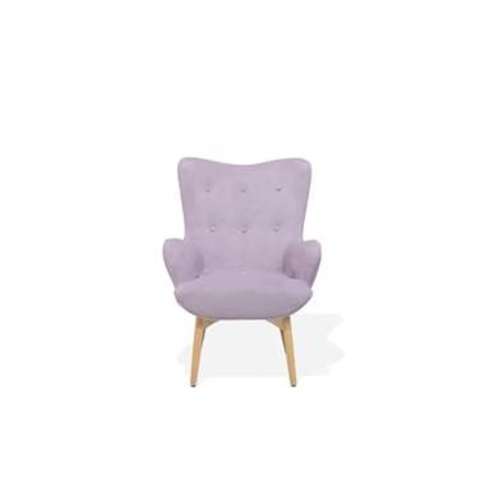 Beliani Fauteuil VEJLE - Paars Fluweel 6 Beliani Fauteuil VEJLE - Paars Fluweel - Afbeelding 4