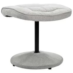 VidaXL Fauteuil Verstelbaar Met Voetenbankje Stof Lichtgrijs -Beste Fauteuil Winkel ded0748bd730440688382009309f0e71