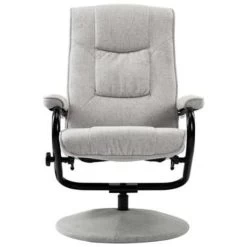 VidaXL Fauteuil Verstelbaar Met Voetenbankje Stof Lichtgrijs -Beste Fauteuil Winkel e2e10f8ca3004715bc2c18f9363a092d