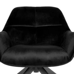 Giga Meubel Velvet Fauteuil Zwart - 78x75x78cm - Metaal - Shannon -Beste Fauteuil Winkel e3fa6033709f40dea684e2467f3738f1