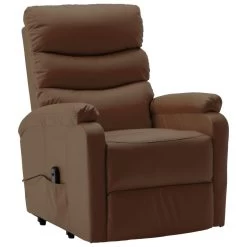VidaXL Sta-op-stoel Kunstleer Bruin -Beste Fauteuil Winkel e4304bdeed614266a605325519d72cec