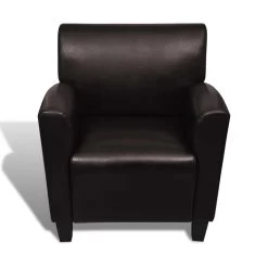 VidaXL Fauteuil Kunstleer Donkerbruin -Beste Fauteuil Winkel e8ea6367ed9442b3997182d51cb4bbab