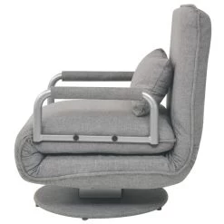 VidaXL Draaistoel En Slaapbank Stof Lichtgrijs -Beste Fauteuil Winkel f21411510ce04c5a8a56b2f6846aace7