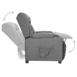 VidaXL Fauteuil Verstelbaar Stof Lichtgrijs 9 VidaXL Fauteuil Verstelbaar Stof Lichtgrijs -Beste Fauteuil Winkel f23644ccc2e5448dbfeb701922baeed3
