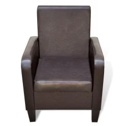 VidaXL Fauteuil Kunstleer Bruin -Beste Fauteuil Winkel f23b5124011b41b185ed3345fa6088e5