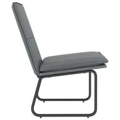 VidaXL Loungestoel 54x75x76 Cm Kunstleer Grijs -Beste Fauteuil Winkel f569dfc93e3b49bcbbe8d591ef8b70f6