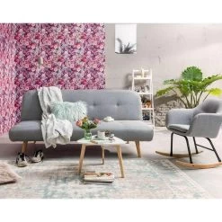 Schommelstoel Anada - Stof - Lichtgrijs -Beste Fauteuil Winkel sf 81004352 9052